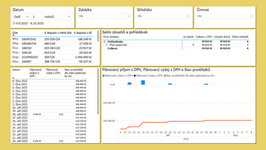 Cash flow report v PowerBI